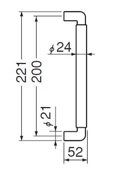 WB-H-NO-186-47227 NO-186-白ｸﾘｰﾝ取手(取手+押板) - 商品情報 - 二加屋