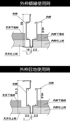 SPG-GMK600 目地天井点検口（鍵付） - 商品情報 - 二加屋Webカタログ